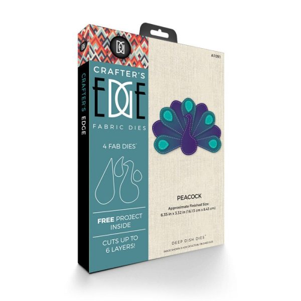 Crafter s Edge, Peacock 4 Piece Die Set Cheap - Image 4
