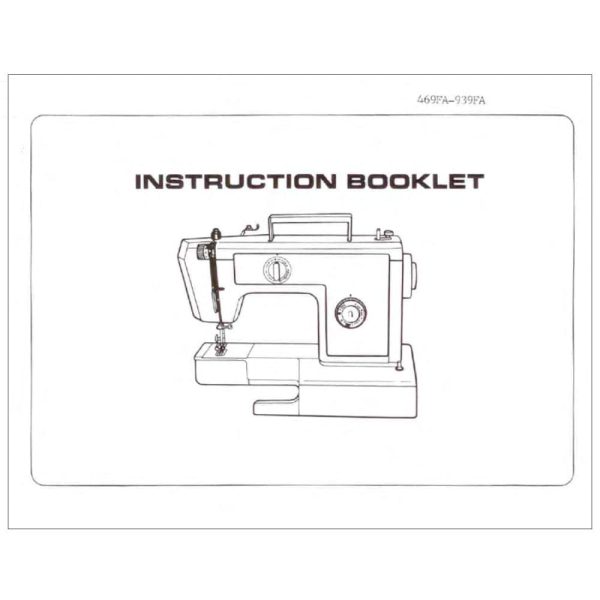 Riccar 939FA Instruction Manual For Sale