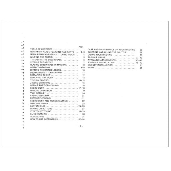 White 954 Instruction Manual Cheap - Image 2