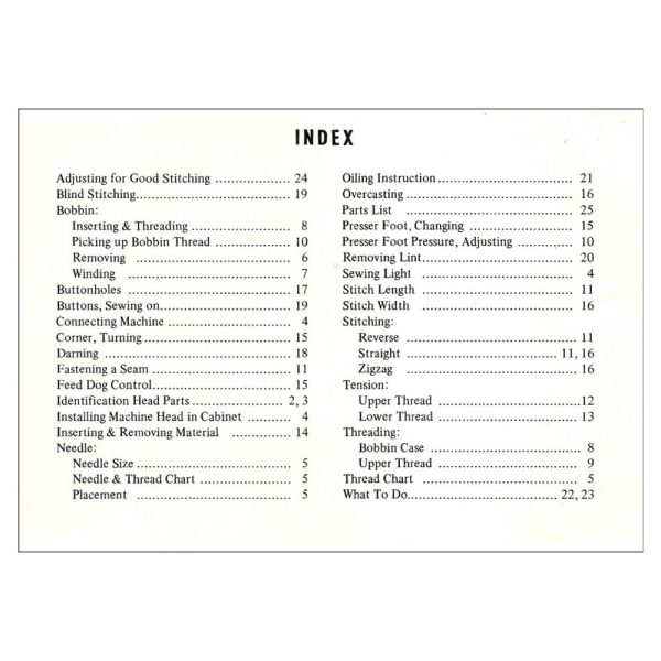 Kenmore 158.1204 Instruction Manual For Sale - Image 2
