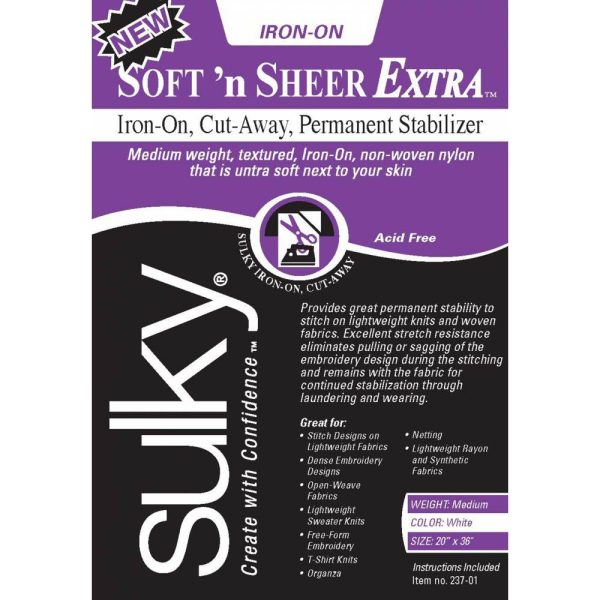 Sulky Soft n Sheer Extra Stabilizer, 20in x 1yd Cheap