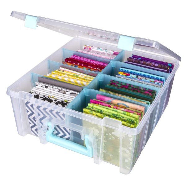 Super Satchel Double Deep Tote with Removable Dividers For Discount